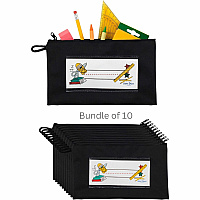 Seat Sack 10-Count Pencil Pouch with Zipper Bundle 1 Carton (30040BUNDLE)