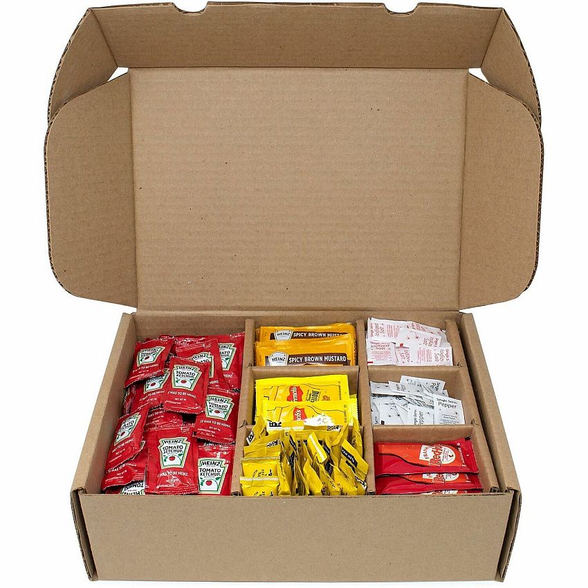 Snack Box Pros Condiments Snack Box Hot, Spicy Brown - 3.68 oz - 515 / Carton (70000074)