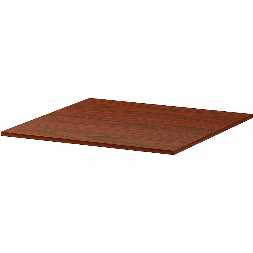 Lorell Essentials Modular Conference Tables 47" Width x 47" Thickness x 1" Length - Band Edge - Mahogany Table Top - Modular, Eco-friendly - For Meeting, Office (LLR16340)