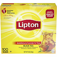 Lipton&reg; Classic Tea Bags Black Tea Tea Bag Black Tea - 1.2 oz Per Packet - 100 Teabag - 100/Box - 10 / Carton (TJL00291CT)