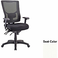 Lorell Multifunctional Mesh High-back Exec. Chair Dillon Snow Seat Color - Mesh Back Material - High Back - 1 Each (LLR62000103)