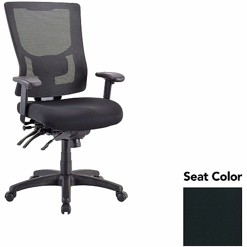 Lorell Multifunctional Mesh High-back Exec. Chair Dillon Black Seat Color - Mesh Back Material - High Back - 1 Each (LLR62000076)