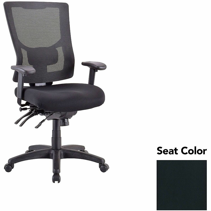 Lorell Multifunctional Mesh High-back Exec. Chair Dillon Black Seat Color - Mesh Back Material - High Back - 1 Each (LLR62000076)