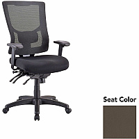 Lorell Multifunctional Mesh High-back Exec. Chair Dillon Java Seat Color - Mesh Back Material - High Back - 1 Each (LLR62000077)