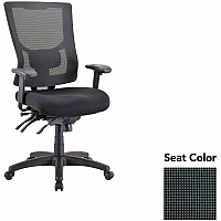 Lorell Multifunctional Mesh High-back Exec. Chair Expo Tuxedo Seat Color - Mesh Back Material - High Back - 1 Each (LLR6200035)