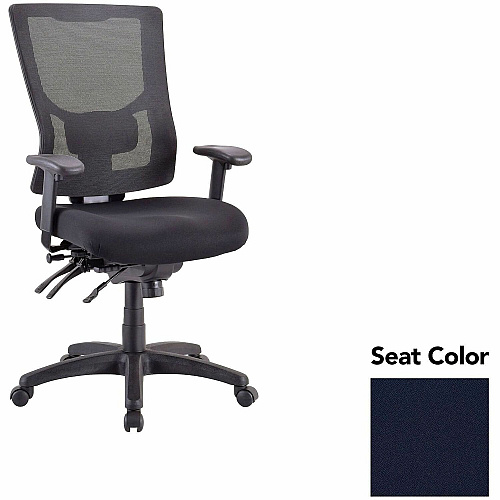 Lorell Multifunctional Mesh High-back Exec. Chair Forte Cadet Seat Color - Mesh Back Material - High Back - 1 Each (LLR6200043)