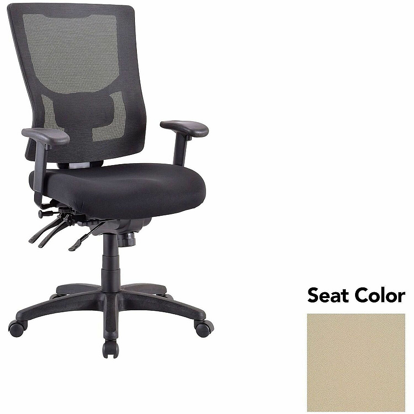 Lorell Multifunctional Mesh High-back Exec. Chair Forte Pumice Seat Color - Mesh Back Material - High Back - 1 Each (LLR6200045)