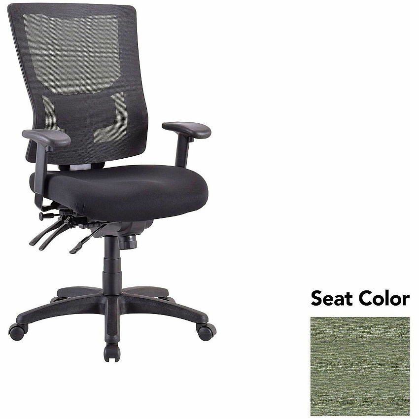 Lorell Multifunctional Mesh High-back Exec. Chair Fuse Cress Seat Color - Mesh Back Material - High Back - 1 Each (LLR6200048)