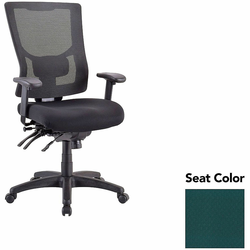 Lorell Multifunctional Mesh High-back Exec. Chair Insight Forest Seat Color - Mesh Back Material - High Back - 1 Each (LLR6200050)
