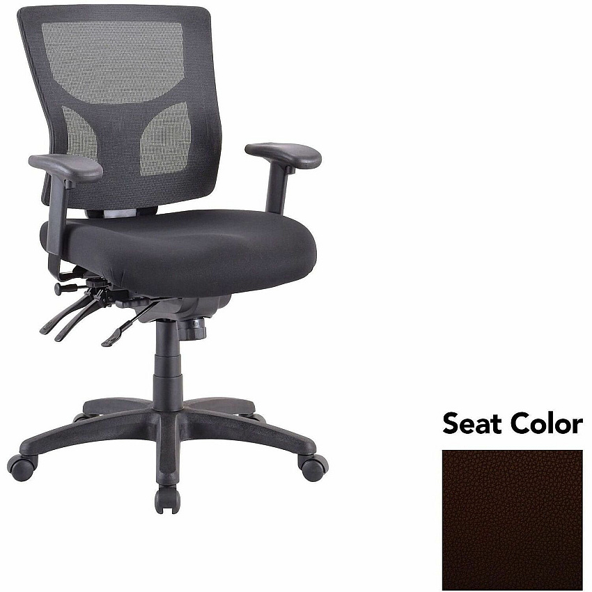 Lorell Multifunctional Mesh Mid-back Executive Chair Canyon Nightfall Seat Color - Mesh Back Material - Mid Back - 1 Each (LLR62001105)
