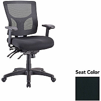 Lorell Multifunctional Mesh Mid-back Executive Chair Dillon Black Seat Color - Mesh Back Material - Mid Back - 1 Each (LLR62001076)