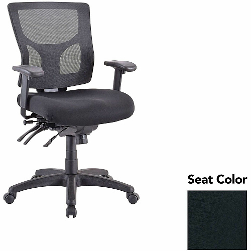 Lorell Multifunctional Mesh Mid-back Executive Chair Dillon Black Seat Color - Mesh Back Material - Mid Back - 1 Each (LLR62001076)