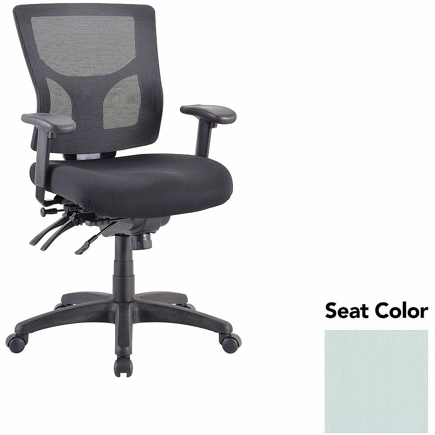 Lorell Multifunctional Mesh Mid-back Executive Chair Castillo Breezy Seat Color - Mesh Back Material - Mid Back - 1 Each (LLR62001102)