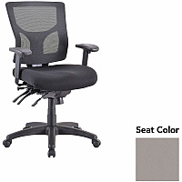 Lorell Multifunctional Mesh Mid-back Executive Chair Castillo Metal Seat Color - Mesh Back Material - Mid Back - 1 Each (LLR62001071)