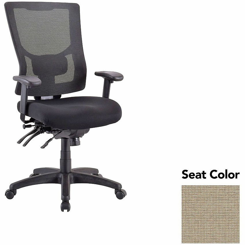 Lorell Multifunctional Mesh High-back Exec. Chair Shire Travertine Seat Color - Mesh Back Material - High Back - 1 Each (LLR6200087)