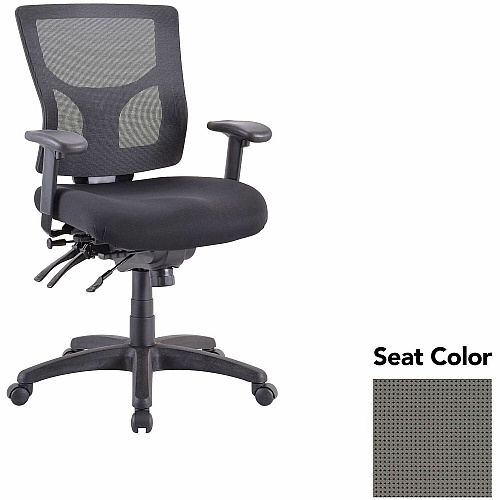 Lorell Multifunctional Mesh Mid-back Executive Chair Expo Fog Seat Color - Mesh Back Material - Mid Back - 1 Each (LLR6200132)