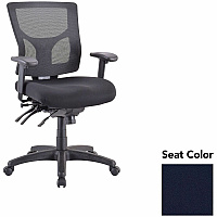 Lorell Multifunctional Mesh Mid-back Executive Chair Forte Cadet Seat Color - Mesh Back Material - Mid Back - 1 Each (LLR6200143)