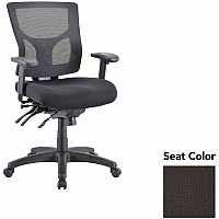 Lorell Multifunctional Mesh Mid-back Executive Chair Perfection Black Seat Color - Mesh Back Material - Mid Back - 1 Each (LLR6200163)