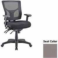 Lorell Multifunctional Mesh Mid-back Executive Chair Insight Fossil Seat Color - Mesh Back Material - Mid Back - 1 Each (LLR6200151)
