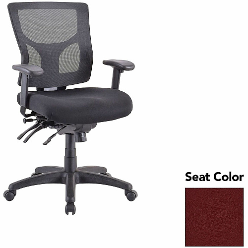 Lorell Multifunctional Mesh Mid-back Executive Chair Forte Port Seat Color - Mesh Back Material - Mid Back - 1 Each (LLR6200144)