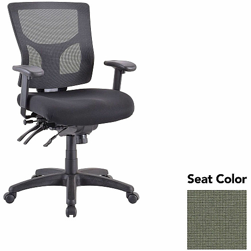Lorell Multifunctional Mesh Mid-back Executive Chair Shire Sage Seat Color - Mesh Back Material - Mid Back - 1 Each (LLR6200185)
