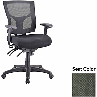 Lorell Multifunctional Mesh Mid-back Executive Chair Perfection Olive Green Seat Color - Mesh Back Material - Mid Back - 1 Each (LLR6200167)