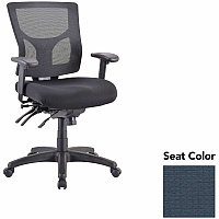Lorell Multifunctional Mesh Mid-back Executive Chair Shire Chesapeake Seat Color - Mesh Back Material - Mid Back - 1 Each (LLR6200184)