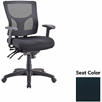 Lorell Multifunctional Mesh Mid-back Executive Chair Insight Ebony Seat Color - Mesh Back Material - Mid Back - 1 Each (LLR6200149)