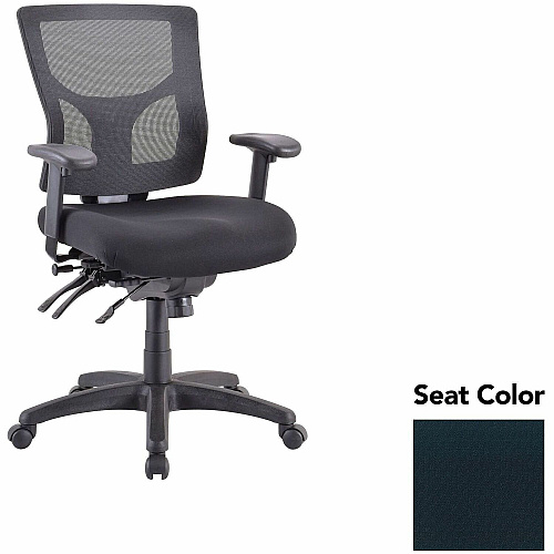 Lorell Multifunctional Mesh Mid-back Executive Chair Insight Ebony Seat Color - Mesh Back Material - Mid Back - 1 Each (LLR6200149)