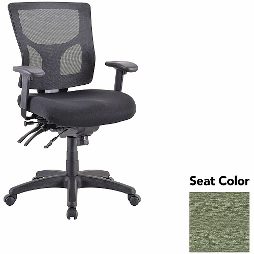 Lorell Multifunctional Mesh Mid-back Executive Chair Fuse Cress Seat Color - Mesh Back Material - Mid Back - 1 Each (LLR6200148)