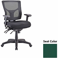Lorell Multifunctional Mesh Mid-back Executive Chair Forte Chive Seat Color - Mesh Back Material - Mid Back - 1 Each (LLR6200142)
