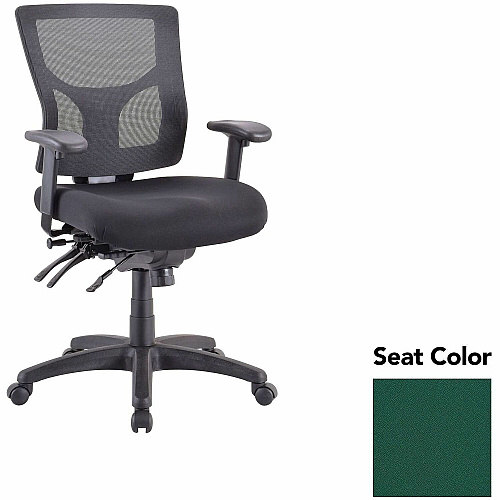 Lorell Multifunctional Mesh Mid-back Executive Chair Forte Chive Seat Color - Mesh Back Material - Mid Back - 1 Each (LLR6200142)