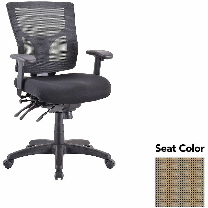 Lorell Multifunctional Mesh Mid-back Executive Chair Expo Latte Seat Color - Mesh Back Material - Mid Back - 1 Each (LLR6200133)