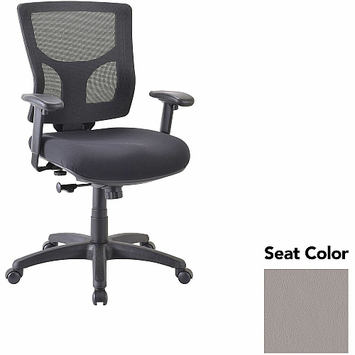 Lorell Conjure Swivel/Tilt Task Chair Castillo Metal Seat Color - Mesh Back Material - Mid Back - Armrest - 1 Each (LLR62008071)