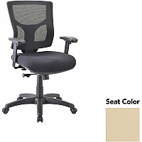 Lorell Conjure Swivel/Tilt Task Chair Dillon Buff Seat Color - Mesh Back Material - Mid Back - Armrest - 1 Each (LLR62008007)
