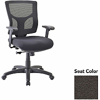 Lorell Conjure Swivel/Tilt Task Chair Fuse Pepper Seat Color - Mesh Back Material - Mid Back - Armrest - 1 Each (LLR6200804)