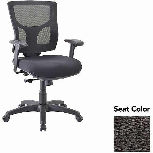 Lorell Conjure Swivel/Tilt Task Chair Fuse Pepper Seat Color - Mesh Back Material - Mid Back - Armrest - 1 Each (LLR6200804)