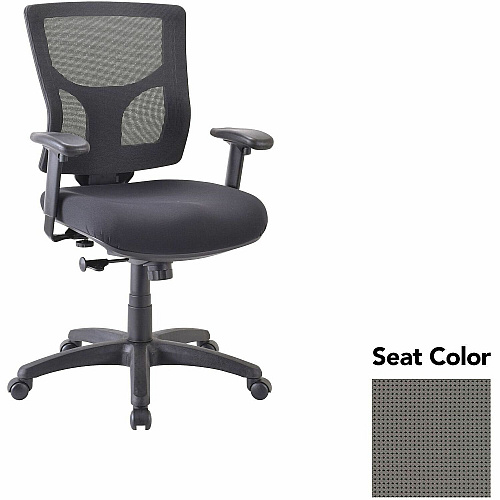 Lorell Conjure Swivel/Tilt Task Chair Expo Fog Seat Color - Mesh Back Material - Mid Back - Armrest - 1 Each (LLR6200832)