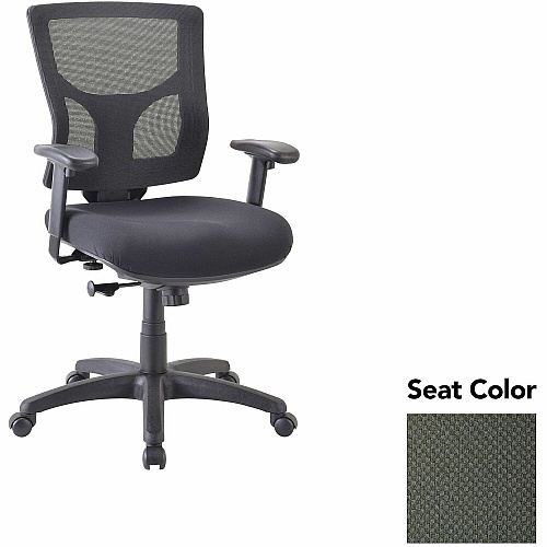 Lorell Conjure Swivel/Tilt Task Chair Perfection Olive Green Seat Color - Mesh Back Material - Mid Back - Armrest - 1 Each (LLR6200867)