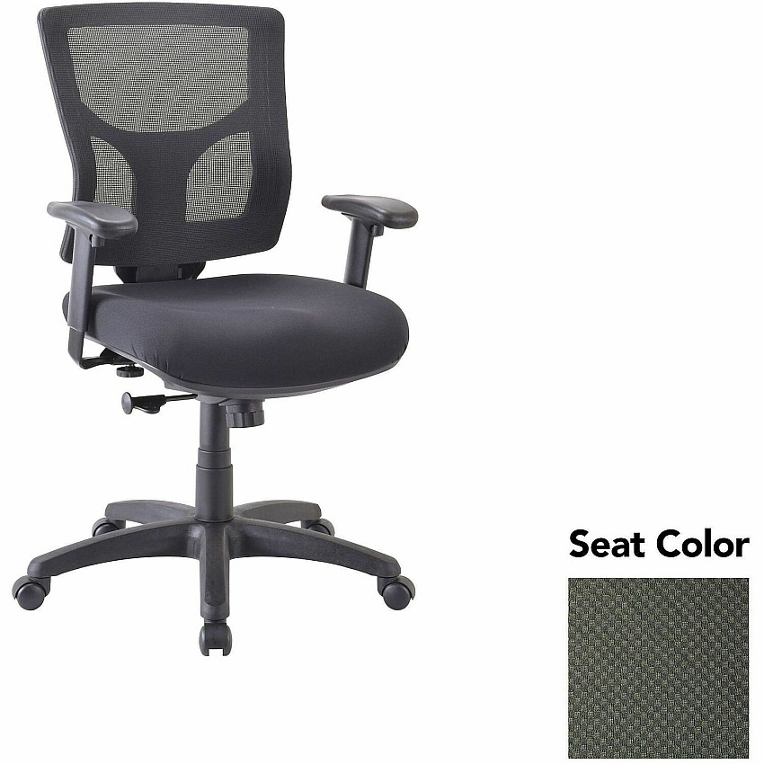 Lorell Conjure Swivel/Tilt Task Chair Perfection Olive Green Seat Color - Mesh Back Material - Mid Back - Armrest - 1 Each (LLR6200867)