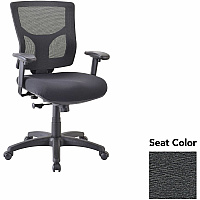 Lorell Conjure Swivel/Tilt Task Chair Fuse Azurean Seat Color - Mesh Back Material - Mid Back - Armrest - 1 Each (LLR6200846)