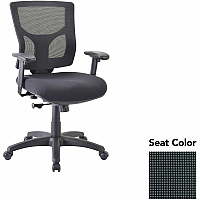 Lorell Chair Expo Tuxedo Seat Color - Mesh Back Material - Mid Back - Armrest - 1 Each (LLR6200835)