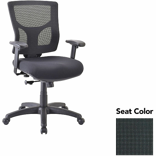 Lorell Chair Expo Tuxedo Seat Color - Mesh Back Material - Mid Back - Armrest - 1 Each (LLR6200835)