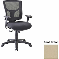 Lorell Conjure Swivel/Tilt Task Chair Forte Pumice Seat Color - Mesh Back Material - Mid Back - Armrest - 1 Each (LLR6200845)