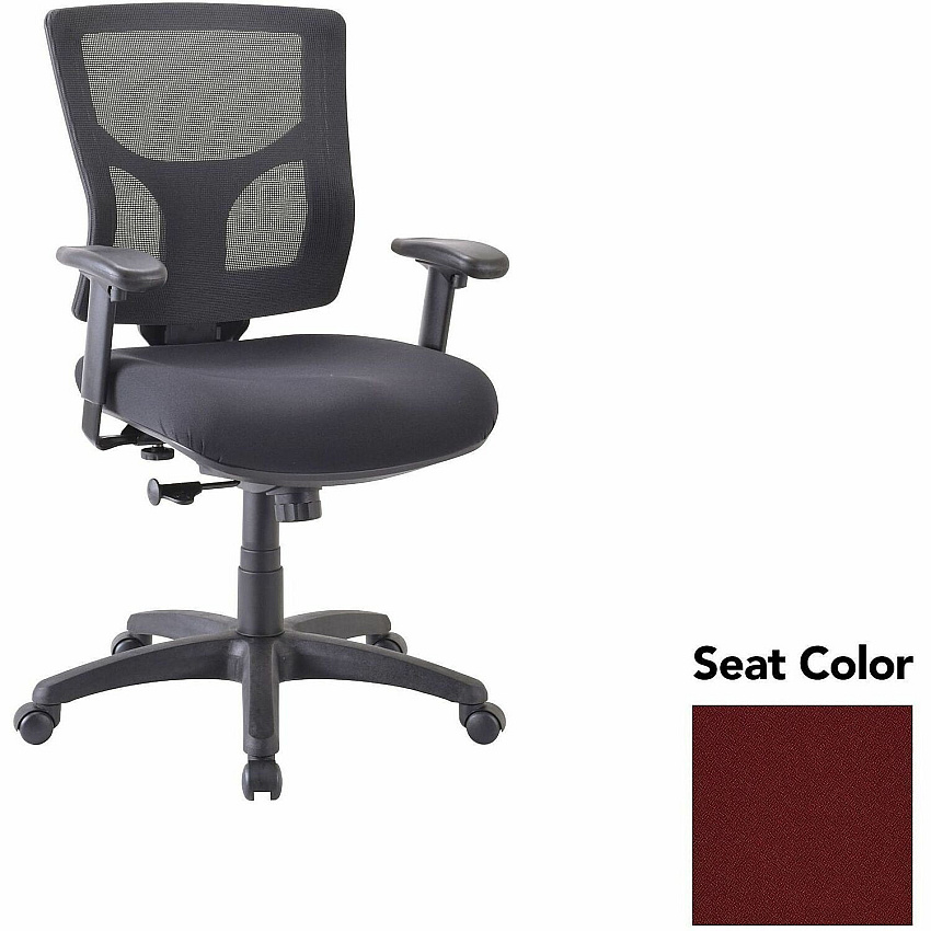 Lorell Conjure Swivel/Tilt Task Chair Forte Port Seat Color - Mesh Back Material - Mid Back - Armrest - 1 Each (LLR6200844)