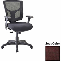 Lorell Conjure Swivel/Tilt Task Chair Perfection Burgundy Seat Color - Mesh Back Material - Mid Back - Armrest - 1 Each (LLR6200864)