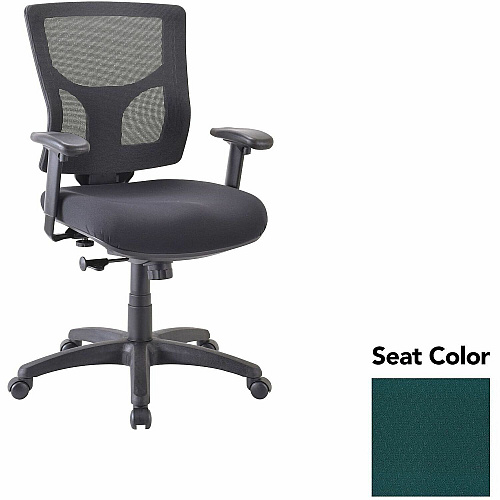 Lorell Conjure Swivel/Tilt Task Chair Insight Forest Seat Color - Mesh Back Material - Mid Back - Armrest - 1 Each (LLR6200850)