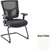 Lorell Conjure Sled Base Guest Chair Dillon Snow Seat Color - Polyurethane Foam Seat Material - Mesh Back Material - Mid Back - Cantilever, Sled Base - Armrest - 1 Each (LLR62009103)