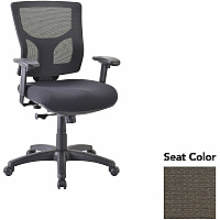 Lorell Conjure Swivel/Tilt Task Chair Shire Stonewall Seat Color - Mesh Back Material - Mid Back - Armrest - 1 Each (LLR6200886)