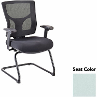 Lorell Conjure Sled Base Guest Chair Castillo Breezy Seat Color - Polyurethane Foam Seat Material - Mesh Back Material - Mid Back - Cantilever, Sled Base - Armrest - 1 Each (LLR62009102)
